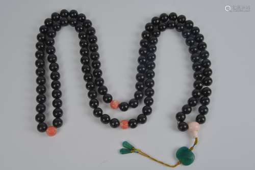 Chinese Lacquer Buddha Beads