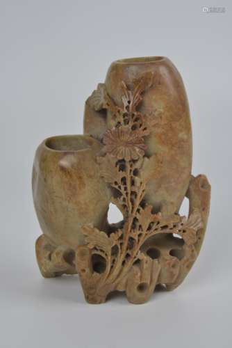 Shoushan Stone Flower Holder