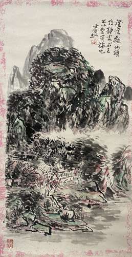 Landscape, Scroll, Huang Binhong