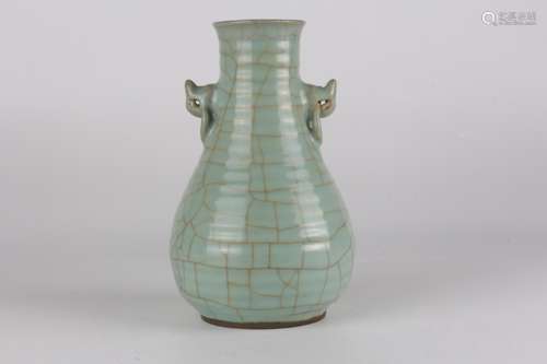 Double-ear Vase, Longquan Ware, Song