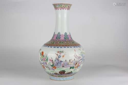 Vase with Figures of Children Playing, Jiaqing Reign Period,...