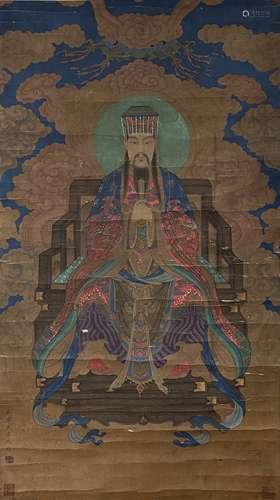 Jade Emperor, Silk Scroll, Wu Zongyuan