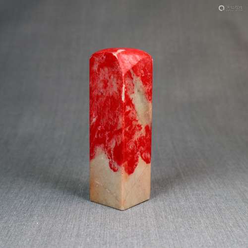 Chinese carved chicken blood stone seal