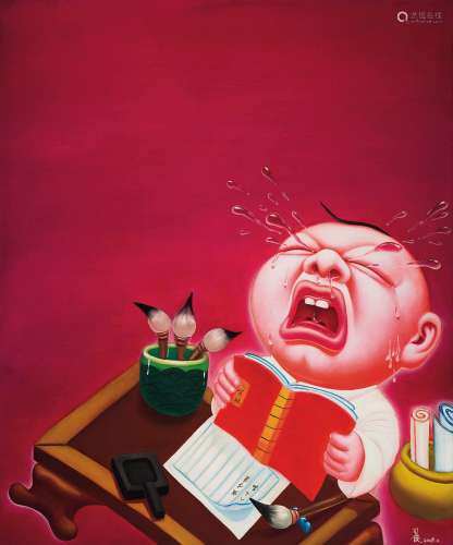 尹俊（B.1974）2009年作 泣 布面油画