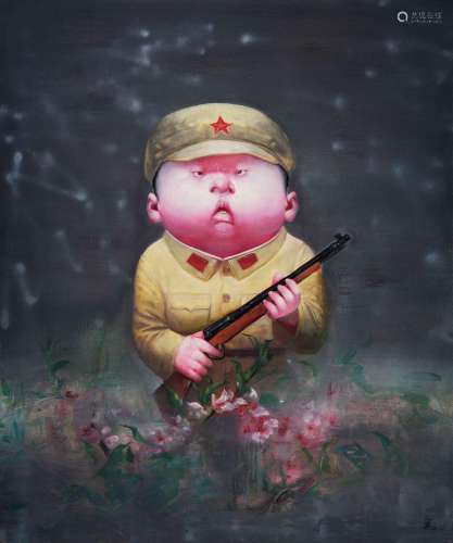 尹坤（B.1969）2008年作 中国英雄系列 布面油画