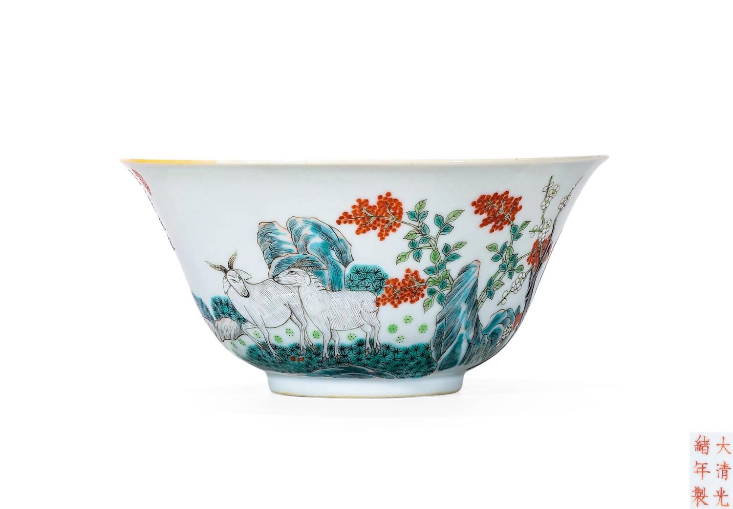 【おしゃれ】 大清光緒年製 浅降彩 手描き 人物物語紋杯 陶芸 骨董品 抹茶碗 煎茶道具 - 陶芸