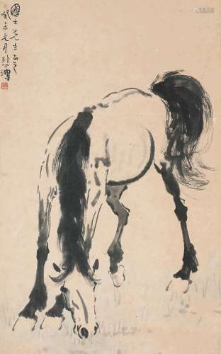 徐悲鸿（1895～1953）马 立轴 水墨纸本