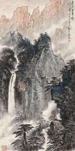 魏紫熙（1915～2002）山水 镜心 设色纸本