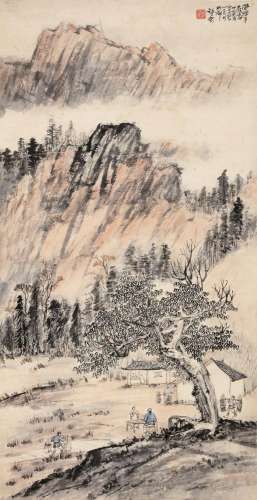 赵望云（1906～1977）1941年作 川东写生 立轴 设色纸本