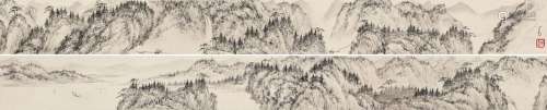 溥儒（1896～1963）山水卷 立轴 水墨纸本
