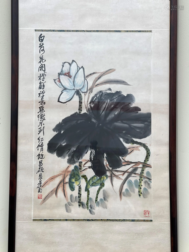 A Chinese Painting Ink and Color on Paper Attributed