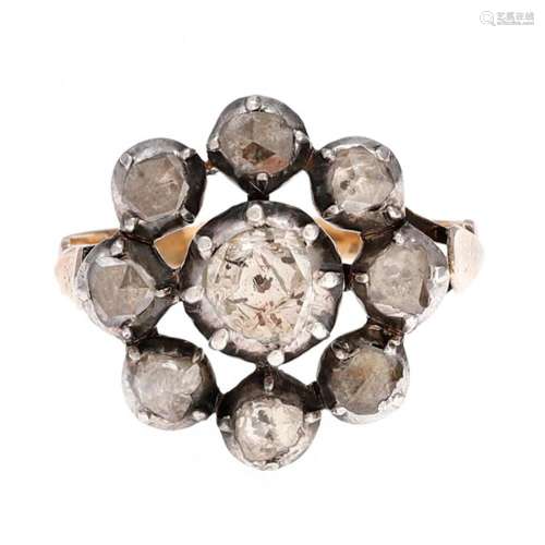 Diamonds rosette ring, late 19th Century - early 20th Centur...