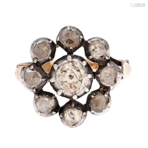 Diamonds rosette ring, late 19th Century - early 20th Centur...