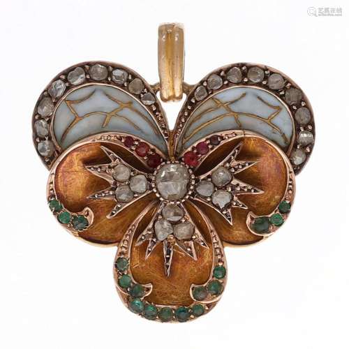 "Modernista" floral brooch, from the beginning of ...