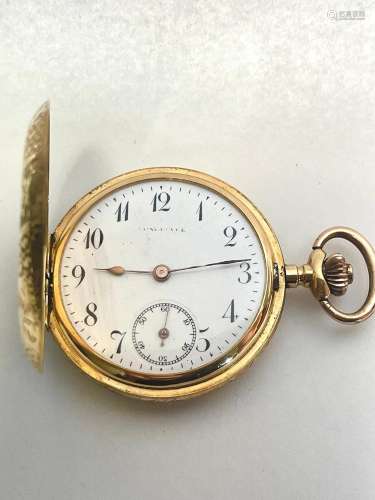 19th century gold pocket watch.