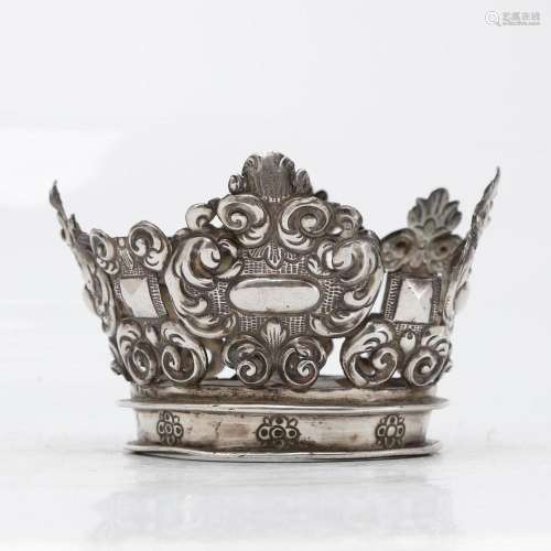 Madrid image crown in silver, late 17th Century.