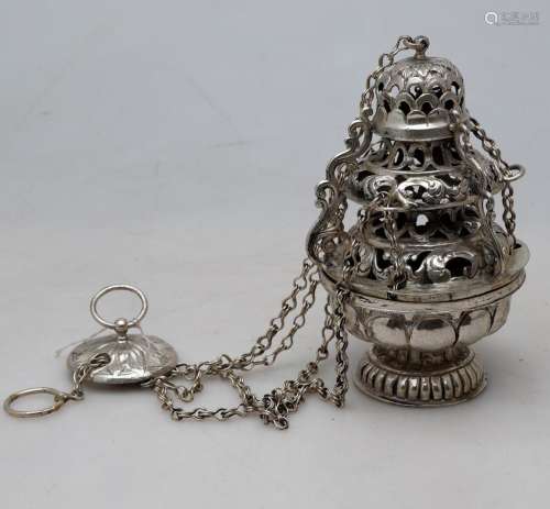 Barcelona silver censer, 18th Century.
