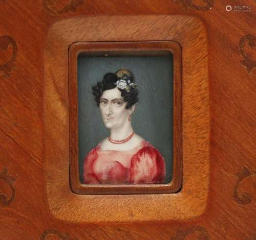 SPANISH SCHOOL, CIRCA 1820. Female portrait.