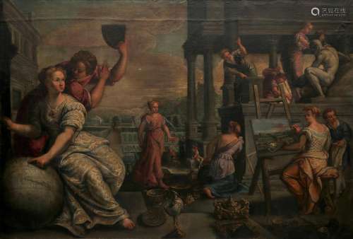 CIRCLE OR WORKSHOP OF FRANCK PAUWELS, CIRCA 1590. Allegory o...