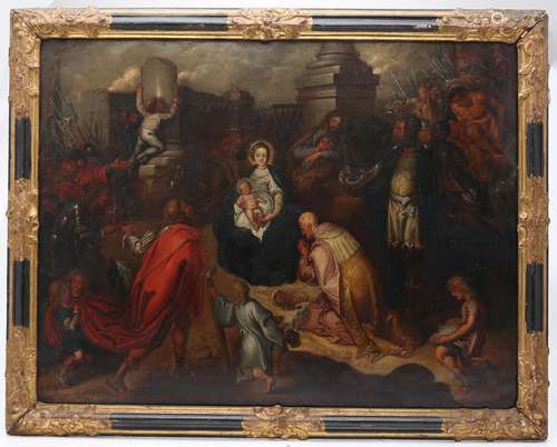 ANTWERP SCHOOL, 17TH CENTURY. CIRCLE OF FRANS FRANCKEN II. T...