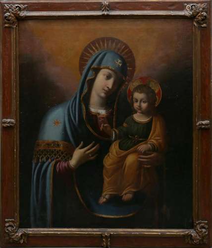 SPANISH SCHOOL, 17TH CENTURY. Madonna of Popolo.