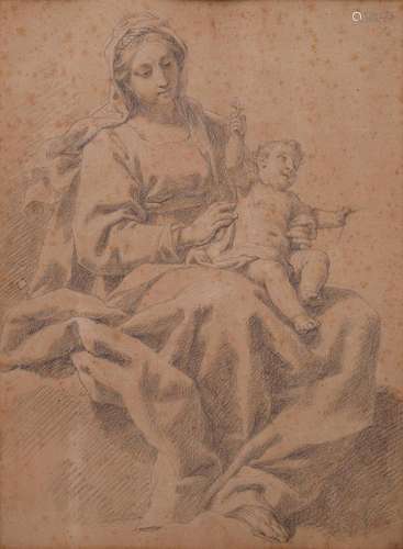 GAETANO GANDOLFI. Attributed to. Madonna and Child.