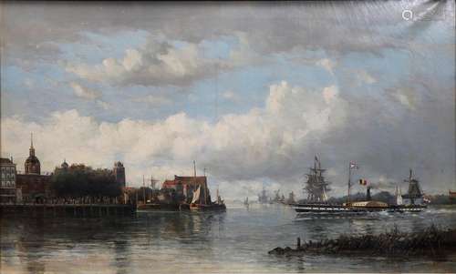 FRANÇOIS CARLEBUR. View of Dordrecht.