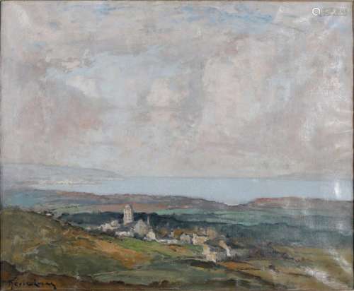 LOUIS MARIE DÉSIRÉ-LUCAS. View of Locronan.