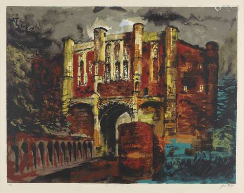 John Piper CH, Britannique 1903-1992- Porte de Thornton Abbe...