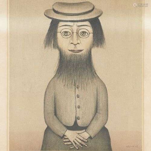 Laurence Stephen Lowry RBA RA, britannique 1887-1976- Femme ...