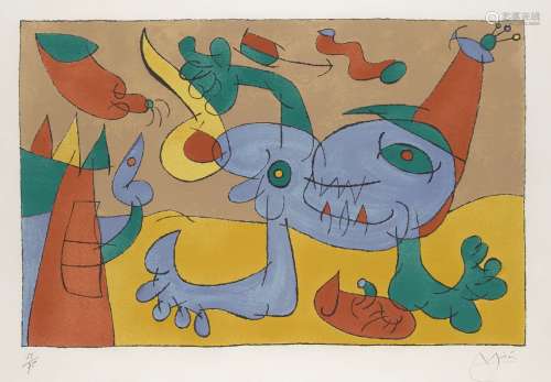 Joan Miró, Espagnole 1893-1983- Le Massacre du roi de Pologn...