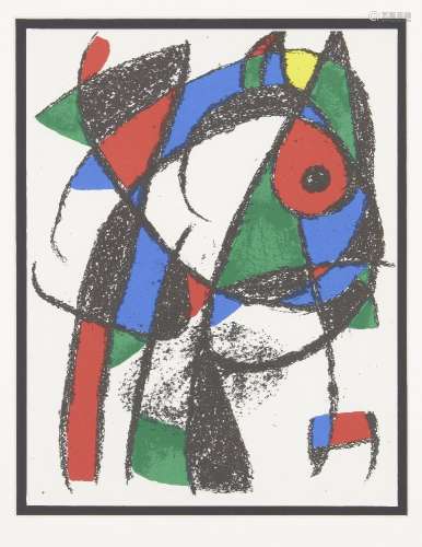 Joan Miró, espagnol 1893-1983- Lithographie I [Mourlot 1037]...