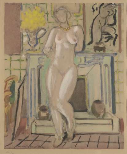 D'après Henri Matisse, Français 1869-1954- Nu devant la chem...