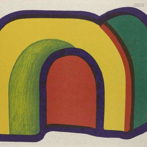 Sir Howard Hodgkin CH CBE, Britannique 1932-2017- Arch, 1970...