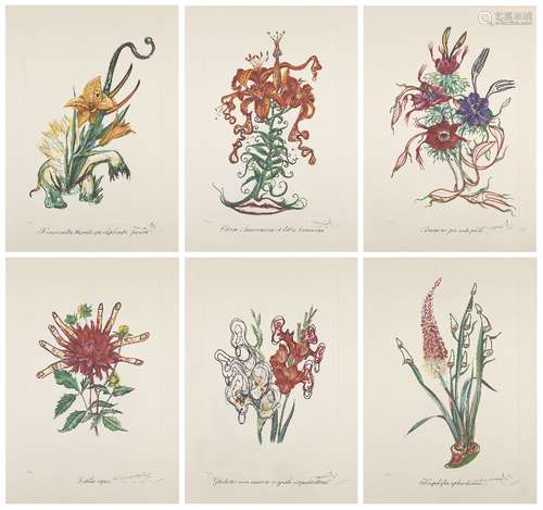 Salvador Dalí, Espagnol 1904-1989- Fleurs (Fleurs surréalist...