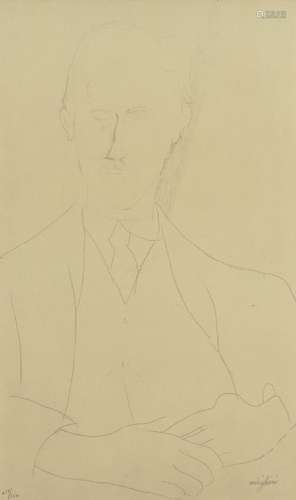 D'après Amedeo Modigliani, Italien 1884-1920- Portrait de Ro...