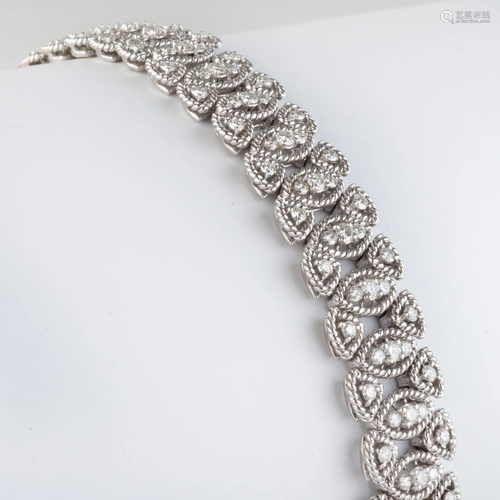 Hammerman Brothers 18k White Gold and Diamond Bracelet