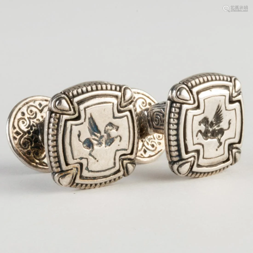 Konstantino Pegasus Sterling Silver Cufflinks