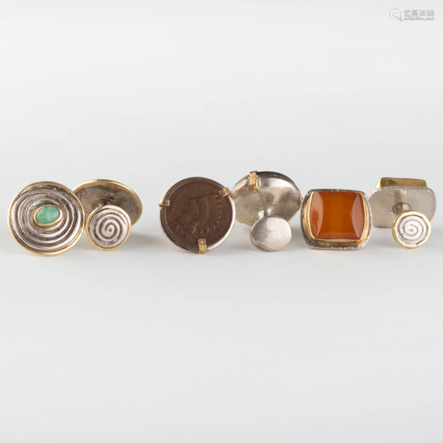 Three Pairs of Cufflinks