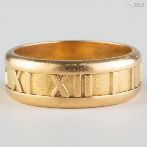 Tiffany & Co. 18k Gold Atlas Ring