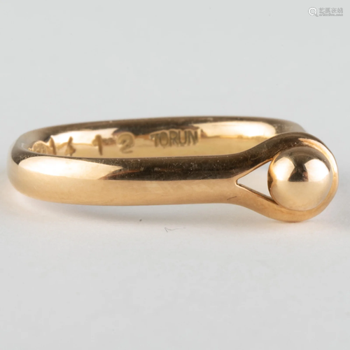 Georg Jensen 18k Gold Knot Loop Ring