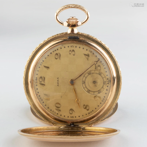 Arsa 14k Gold Pocket Watch