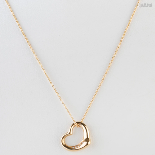 Elsa Peretti for Tiffany & Co. Heart Pendant Necklace