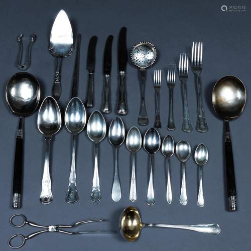 Swedish Silver Part Flatware Service