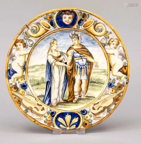 A picture plate, Italy, 19th c