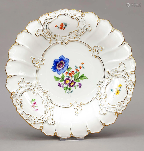 A ceremonial plate, Meissen, 1