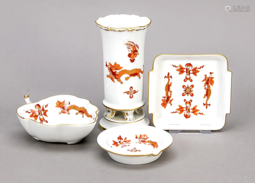 Four pieces Meissen, 1970-80s,