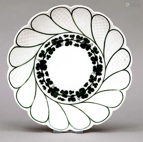 Fan-shaped plate, Meissen, 198