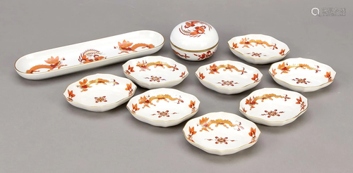 Ten pieces Meissen, 1970-80s,