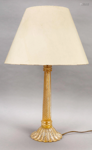 Table lamp, 20th c., Murano, f